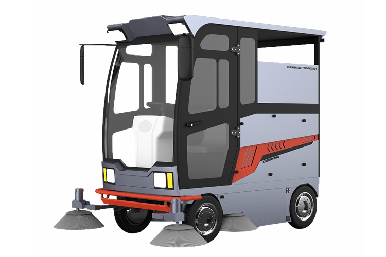 四輪2100SL款全封閉掃地車(chē) （可選配高壓沖洗、排噴）
