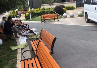云南昆明寶來(lái)潔配置公園椅戶(hù)外椅小區(qū)建設(shè)